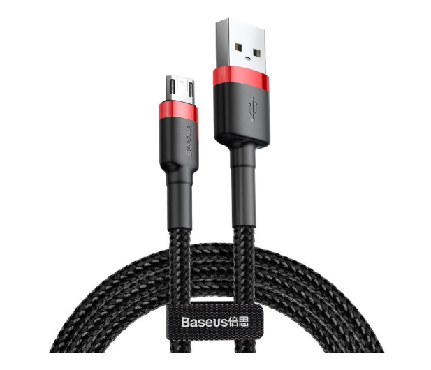 BASEUS Kabel USB-A - microUSB 3m (w oplocie) CAMKLF-H91 - 1066973 - zdjęcie